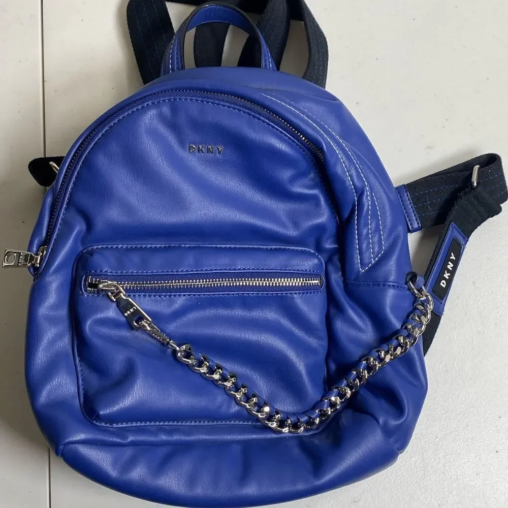 NWOT DKNY Quinn Royal Blue Backpack